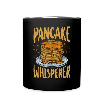 Pancake Lover Kids Pancake - Tasse einfarbig - Schwarz - Vorne