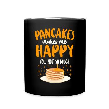 Pancake Lover Kids Pancakes Makes - Full Colour Mug - black - Front