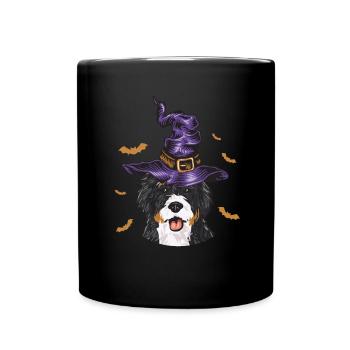 Bernedoodle Dog - Full Colour Mug - black - Front