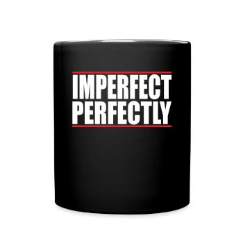 Imparfait Parfaitement - Mug uni - noir - Devant