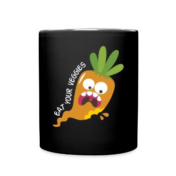 Mangez vos légumes végétalien végétal légumes végétalien végétalien - Mug uni - noir - Devant