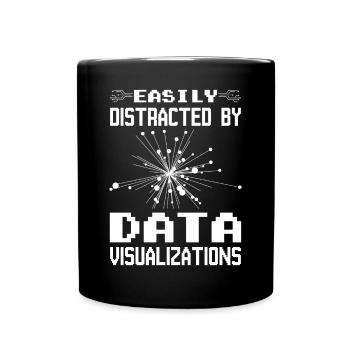 Machine Learning Algorithmen KI Datenanalyst - Tasse einfarbig - Schwarz - Vorne