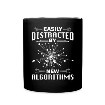 Machine Learning Algorithmen KI Datenanalyst - Tasse einfarbig - Schwarz - Vorne