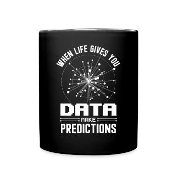 Machine Learning Algorithmen KI Datenanalyst - Tasse einfarbig - Schwarz - Vorne