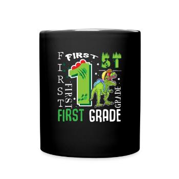 Dino T-Rex de 1ère classe - Mug uni - noir - Devant