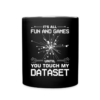 Machine Learning Algorithmen KI Datenanalyst - Tasse einfarbig - Schwarz - Vorne
