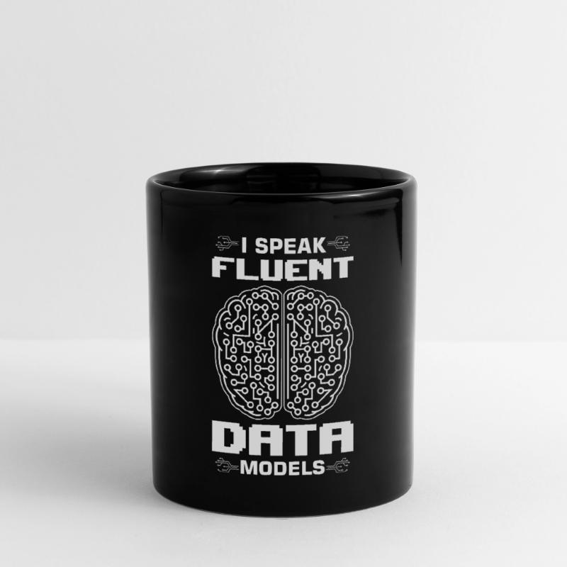 Machine Learning Algorithmen KI Datenanalyst Tasse einfarbig