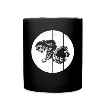 Football américain Dino Joueur de Football Dinosaure - Mug uni - noir - Devant