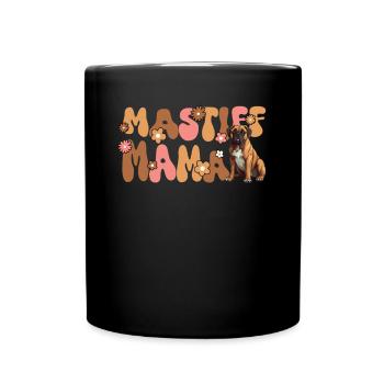 Mastiff Groovy Mastiff Mama - Tasse einfarbig - Schwarz - Vorne