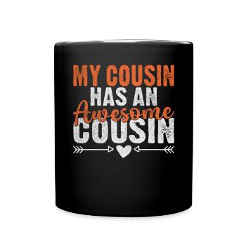 Cousin Gifts - Full Colour Mug - black - Front