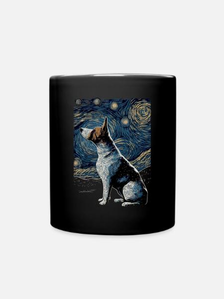 Bull Terrier Nuit étoilée - Mug uni - noir
