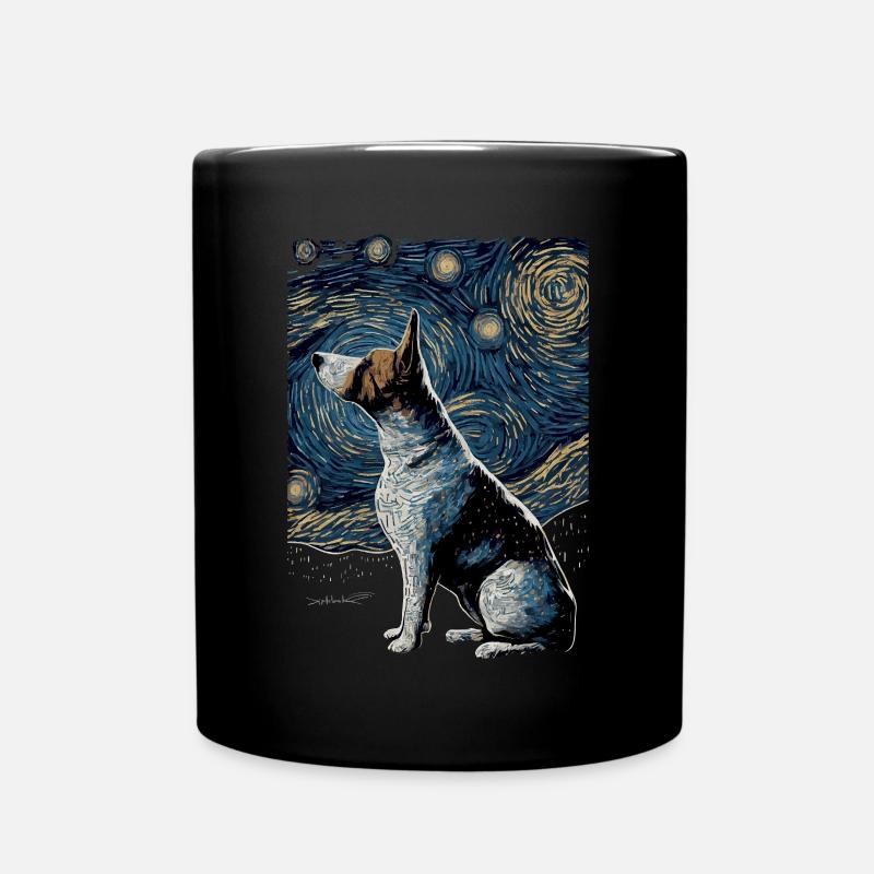 Bull Terrier Nuit étoilée - Mug uni - noir