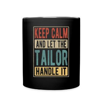 Tailor Retro Gift - Full Colour Mug - black - Front