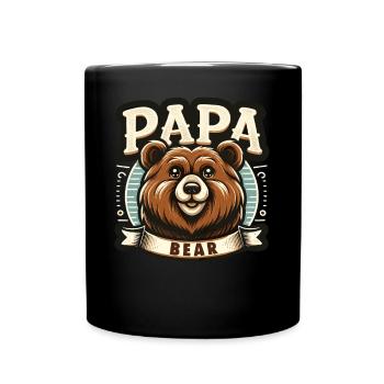 Father's Day Dad Bear Dad Dad - Full Colour Mug - black - Front