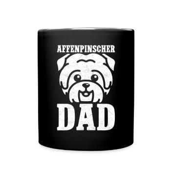 Affenpinscher Dad Monkey Terrier Dogs Gift - Full Colour Mug - black - Front