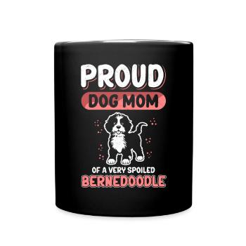 Bernedoodle Mom Dog Owner Dog Mom Gift - Full Colour Mug - black - Front