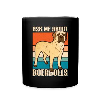 Boerboel chien chien propriétaire cadeau - Mug uni - noir - Devant