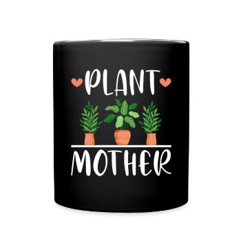 Plante Mère Mère Jardin Plantes Fleur - Mug uni - noir - Devant