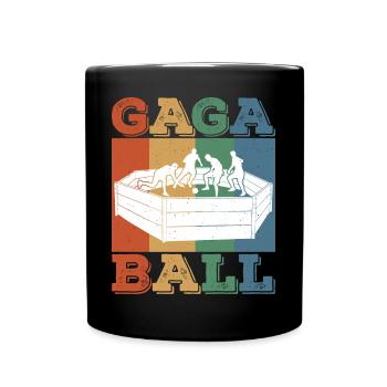 Gaga Ball Dodgeball Gagaball Player Gaga Ball - Full Colour Mug - black - Front