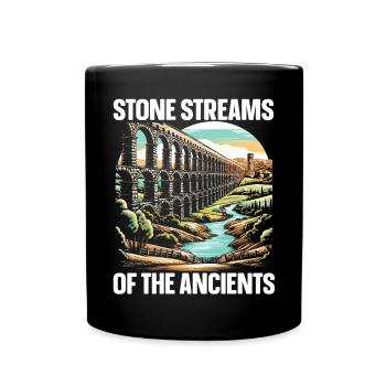 Roman Aqueducts Roman Engineering Ancient Rome - Full Colour Mug - black - Front