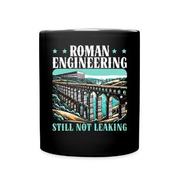 Roman Aqueducts Roman Engineering Ancient Rome - Full Colour Mug - black - Front
