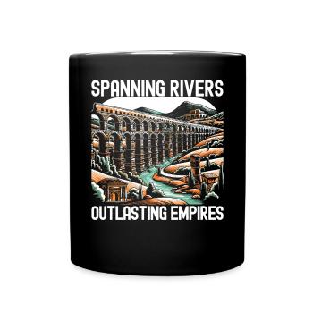 Roman Aqueducts Roman Engineering Ancient Rome - Full Colour Mug - black - Front