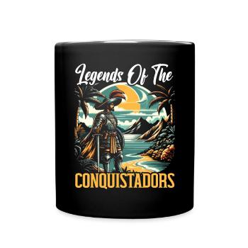 Conquistador espagnol Colonisateur Explorateur Espagne - Mug uni - noir - Devant