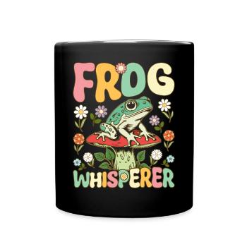 Groovy Frog Lovers - Tasse einfarbig - Schwarz - Vorne