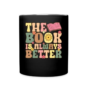 Groovy Book Reader - Full Colour Mug - black - Front