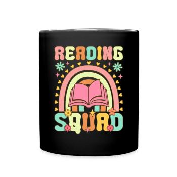 Groovy Book Reader - Full Colour Mug - black - Front