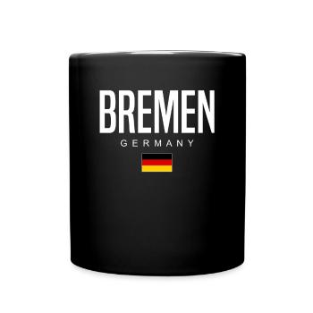 Brême - Mug uni - noir - Devant