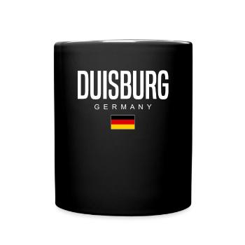 Duisburg - Tasse einfarbig - Schwarz - Vorne