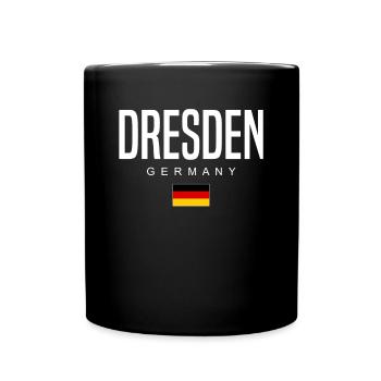 Dresden - Tasse einfarbig - Schwarz - Vorne