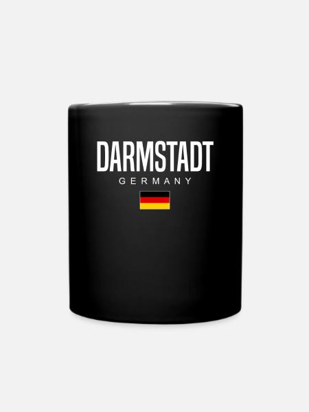 Darmstadt - Tasse einfarbig - Schwarz