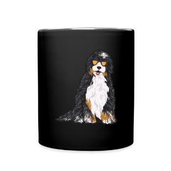Bernedoodle Dog - Full Colour Mug - black - Front