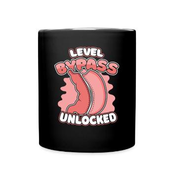 Level Bypass Unlocked Bariatric Gastric Surgeon - Full Colour Mug - black - Front