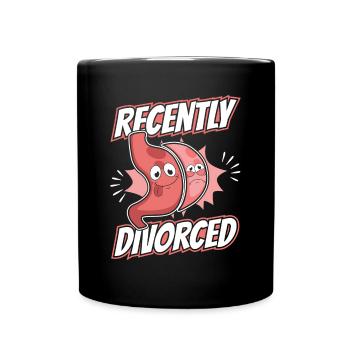 Recently Divorced Gastric Bypass Bariatric - Full Colour Mug - black - Front