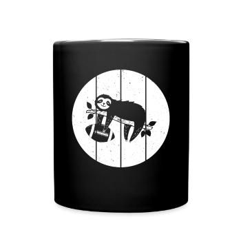 Football américain paresseux Joueur de football paresseux - Mug uni - noir - Devant