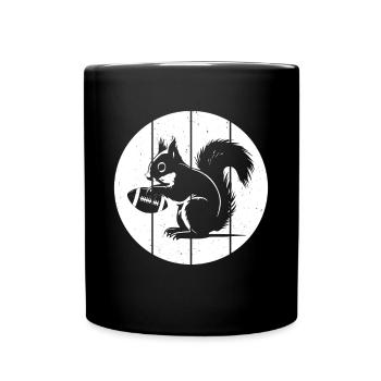 Écureuil de football américain Joueur de football Squirre - Mug uni - noir - Devant