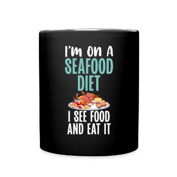 Cadeaux de graisse drôles - Mug uni - noir - Devant