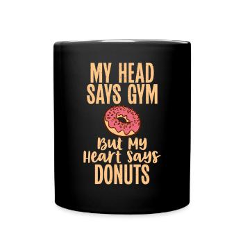Cadeaux de graisse drôles - Mug uni - noir - Devant