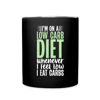 Funny Fat Gifts - Tasse einfarbig - Schwarz - Vorne