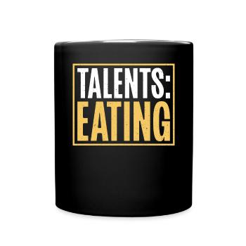 Cadeaux de graisse drôles - Mug uni - noir - Devant