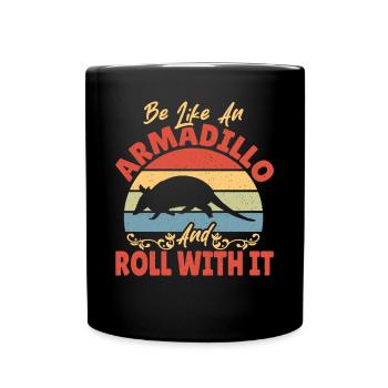 Armadillo Pet Armadillo Gift - Full Colour Mug - black - Front
