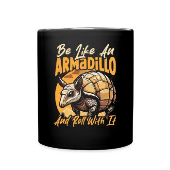 Armadillo Pet Armadillo Gift - Full Colour Mug - black - Front