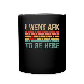 PC Video Gamer Computer Nerd Gaming WASD - Full Colour Mug - black - Front