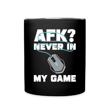 PC Video Gamer Computer Nerd Gaming WASD - Full Colour Mug - black - Front