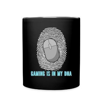 PC Video Gamer Computer Nerd Gaming WASD - Full Colour Mug - black - Front