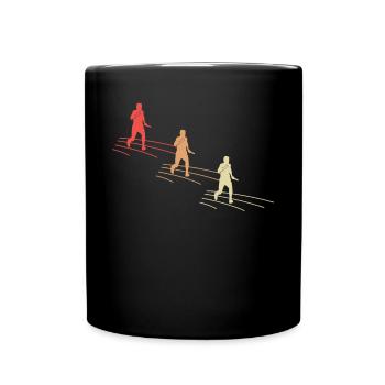 de course de relais coloré - Mug uni - noir - Devant