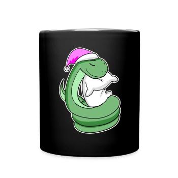 Serpent Fatigué Dormir Fille De Sommeil - Mug uni - noir - Devant
